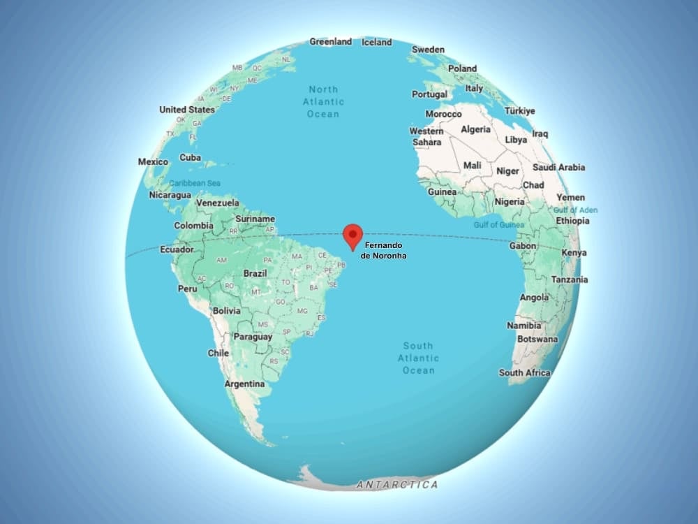 Fernando de Noronha é perto da África Fernando de Noronha é perto da África