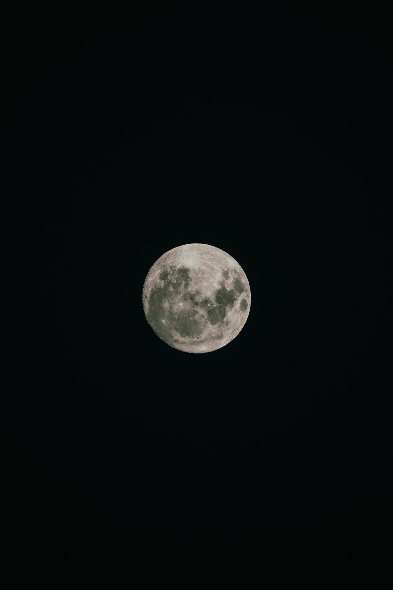 Geen lichtoverlast, geen ruis. Alleen de maan, precies zoals ze is. Een volle maan met duidelijk zichtbare kraters verlicht een volledig zwarte nachthemel tijdens de Pico da Neblina Expeditie