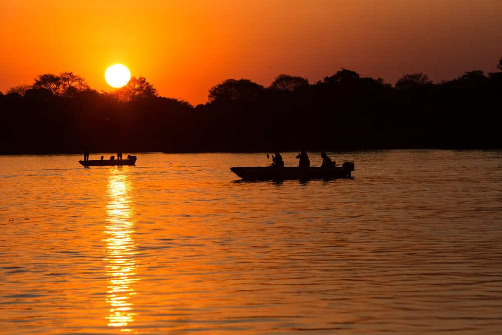 Retour en bateau et coucher de soleil - Brésil 