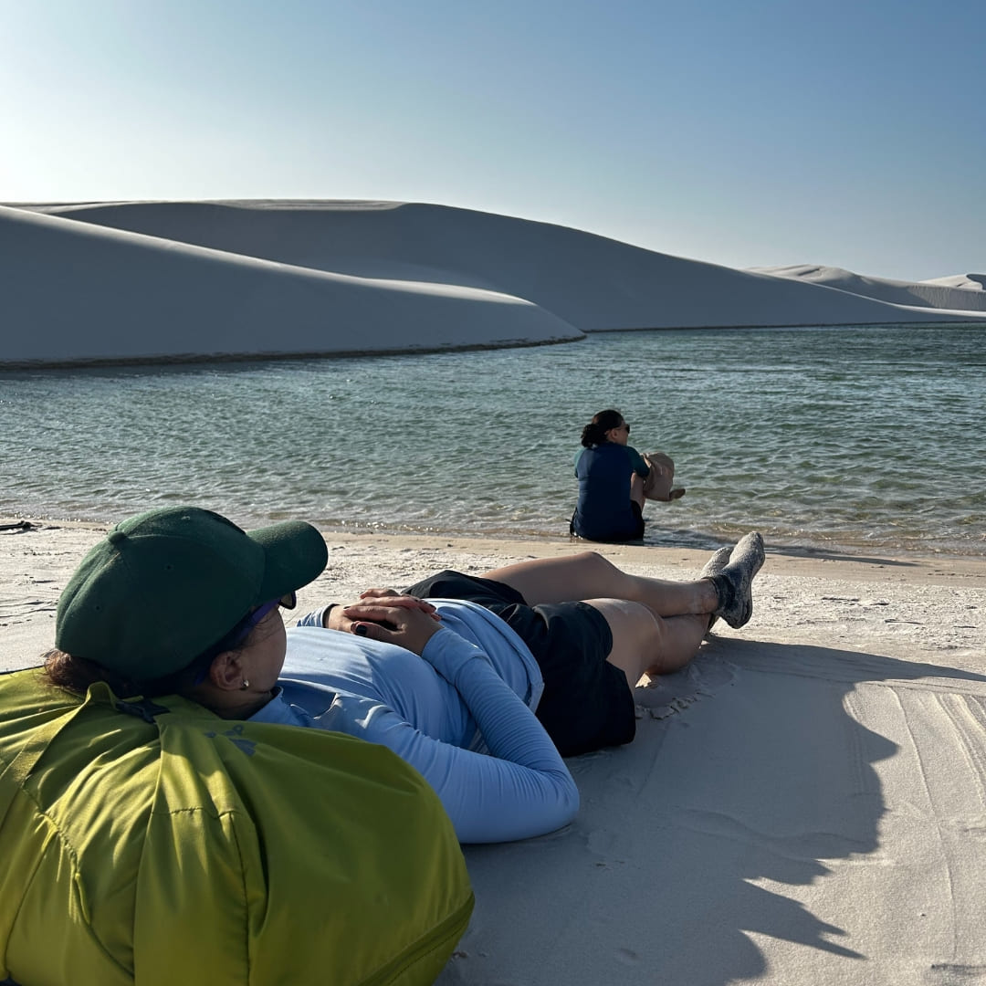 Entspannen an der Lagune Lencois Maranhenses Reise