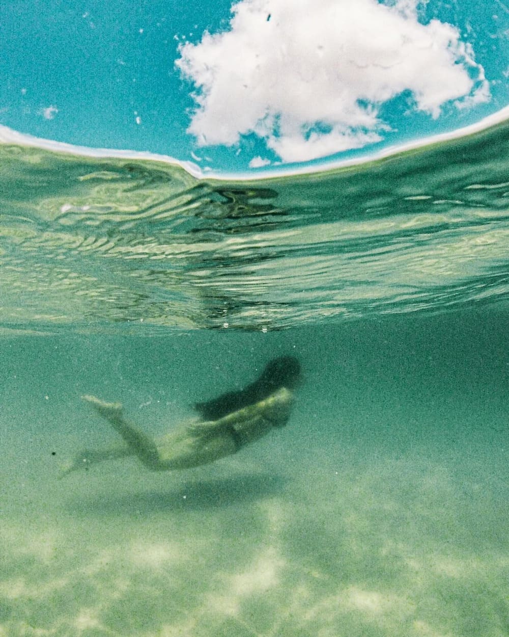 Swimming in the lagoons in the heart of Lençois Maranheses