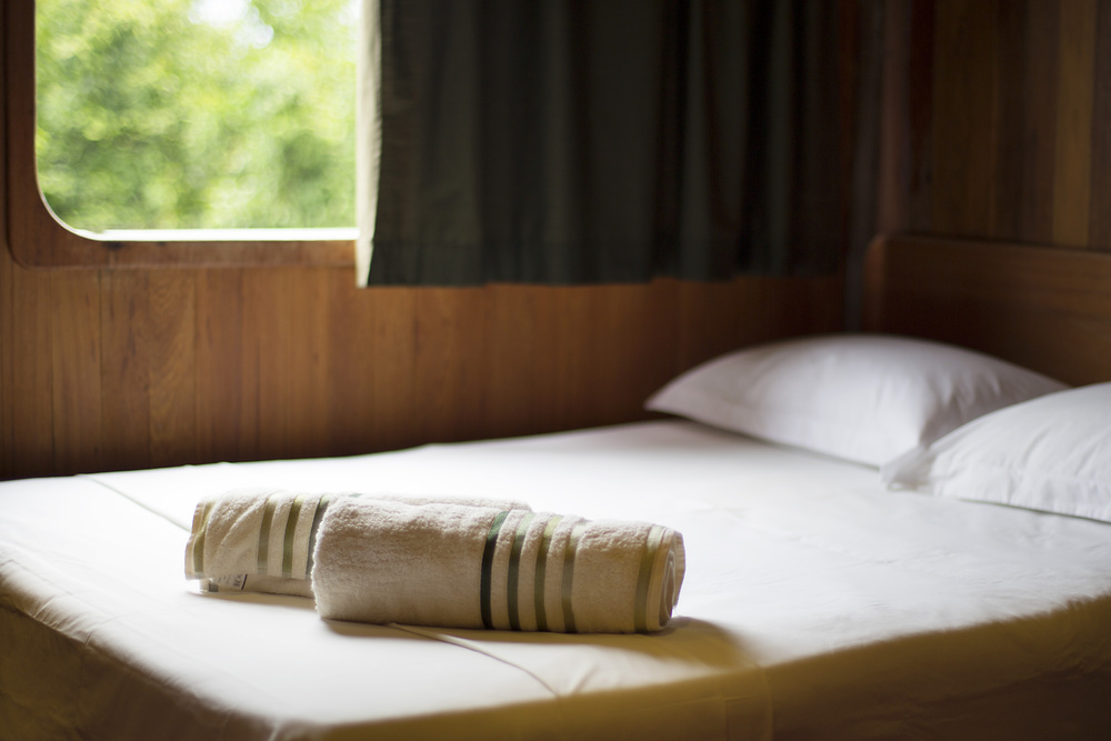 Kamer in cabine op cruiseschip