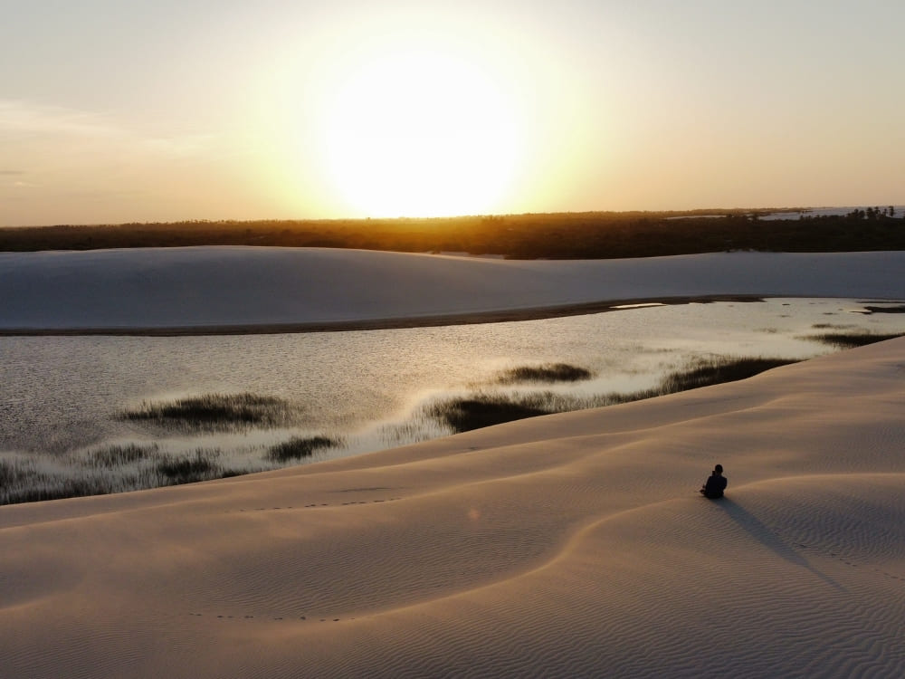 Zonsopgang bij Lencois Maranhenses