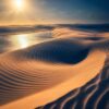 Sand dunes at Lencois Maranhenses during sunrise