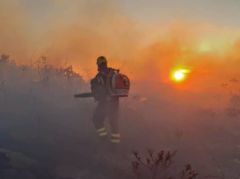 De vrijwillige brandweermannen van Chapada Diamantina